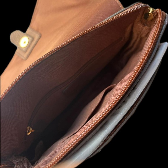 Fossil Kinley Small Leather Crossbody Bag, Brown - Picture 6 of 6